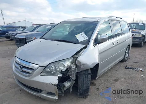 2007 Honda Odyssey Ex-L из США, поврежденный, VIN 5FNRL38717B407239